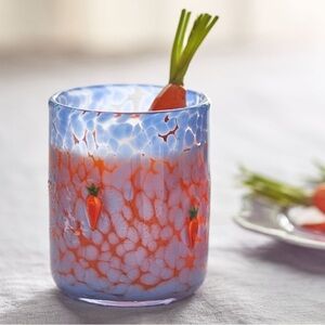 Anthropologie carrot Icon confetti purple and Orange